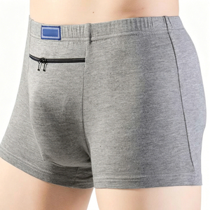 Calzoncillos Boxer de Algodón Elástico Premium, Ecológicos, Transpirables, de Cintura Alta, Ropa Interior Masculina de Alta Calidad, Precio al por Mayor, Personalizados - Product Image 1