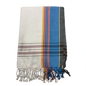 Toalla Kikoy Turca Ecológica de Algodón Tejido a Rayas, de Lujo, Tropical, Moderna, Desechable, de Secado Rápido, para Uso en la Playa en Todas las Estaciones - Product Image 1