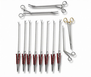 Juego de 12 Instrumentos Quirúrgicos de Primera Calidad para Cirugía Cardíaca de Válvulas - Product Image 1