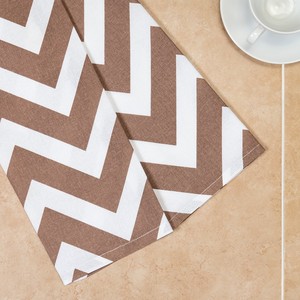 Serviette de cuisine carrée imprimée en coton 100% tissé, écologique, lavable en machine - Product Image 6
