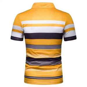Polo personnalisé pour homme, 100% coton, t-shirt polo avec logo personnalisé imprimé, manches courtes, mode, polos pour homme 100% coton - Product Image 2