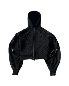 Sudadera con capucha extragrande de algodón 100% para hombre, personalizada al por mayor, ecológica, con hombros caídos, bordado en relieve, color liso, para invierno - Product Image 5