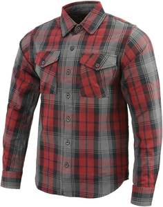 Camisa a Cuadros Acolchada y Forrada, Cortavientos, de Franela, Invierno, Unisex, Talla Grande, para Motociclismo, Turismo, Protección - Product Image 5