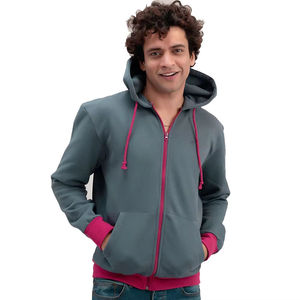 Sweat-shirts à capuche surdimensionnés pour hommes de haute qualité, 96 % polyester, 4 % élasthanne, logo personnalisé imprimé, fermeture éclair solide, épais et lourd, vente en gros - Product Image 3