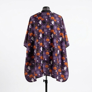 Cape de Barbier Halloween pour Salon de Coiffure, Anti-adhérente, Imperméable, Logo Personnalisé, Fermeture de Cou Ajustable - Product Image 2