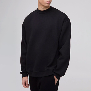 Sweat-shirt en molleton surdimensionné pour homme – Coupe décontractée, pull décontracté - Product Image 3