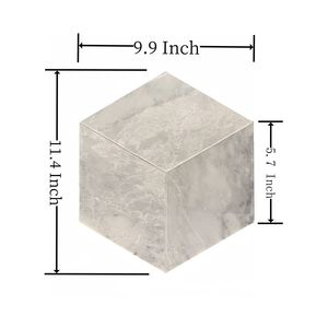 Carrara Gray Polished <b>Marble</b> Tile Natural Stone Hexagon Design for Wall and Floor Real Natural <b>Marble</b> - Product Image 2