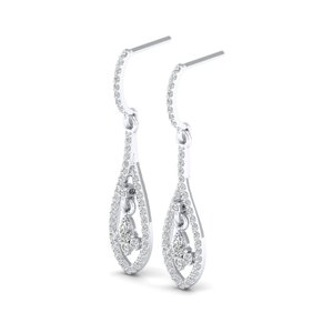 REYES Wholesale Price 925 Sterling <b>Silver</b> GRA Certified Moissanite <b>Wedding</b> Party Wear <b>Earrings</b> For Women Luxury Fine Jewelry - Product Image 5
