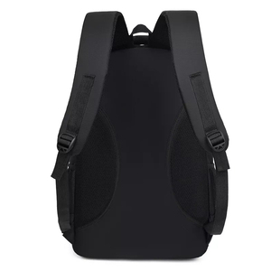 Mochila de nailon negra fácil de llevar para jóvenes, mochila escolar para portátil, de uso diario, para viajes, unisex, para estudiantes y adultos. - Product Image 3