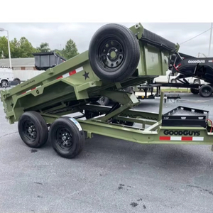 Remorque à benne basculante 10 pieds, nouveau modèle 2026, couleur verte, garantie 12 mois, prête pour le transport – Vente en gros - Product Image 1