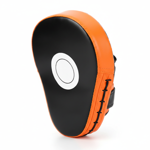 Pad de frappe incurvé en cuir de qualité professionnelle pour l'entraînement de boxe, destiné aux entraîneurs et aux coups de frappe lourds. - Product Image 4