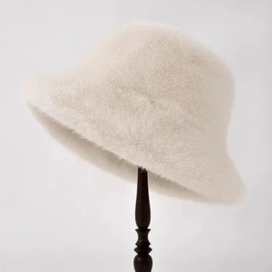 Fluffy Fur Hat Women Winter Plush Hat Warm Windproof Ear Protection Cap Solid Color Fashion Hat Custom Logo Wholesale - Product Image 1