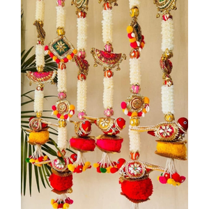 Toran Festivo Indio Hecho a Mano para Colgar en la Puerta con Aves, Decoración Tradicional para Bodas y Diwali - Product Image 3