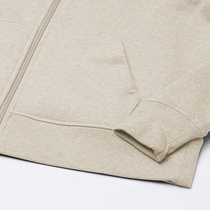 Sweat à capuche zippé en molleton 100 % coton pour femme, personnalisable avec logo, vente en gros OEM - Product Image 5