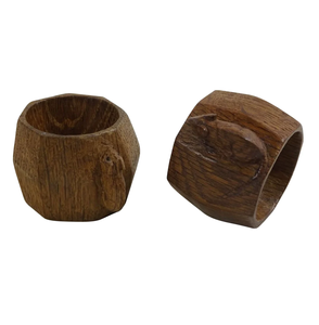 Anneau de serviette en bois brun fait main, meilleure qualité, prix abordable, accessoires de décoration de table à manger - Product Image 3