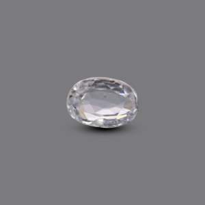 Lab-Created Brilliant Cut White Zircon 4.05 Carat Loose Gemstone for Fine Jewelry - Product Image 1