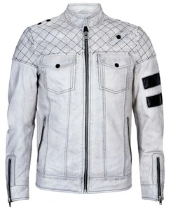 Blouson de motard en cuir véritable sur mesure pour homme, style vintage Café Racer, service d'échantillonnage disponible dès aujourd'hui - Product Image 3