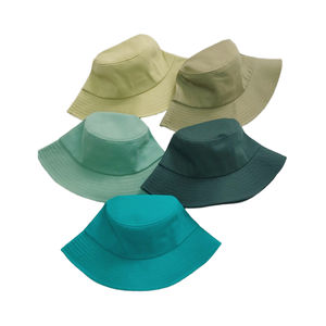 Sombrero de Pescador de Algodón Liso de Doble Cara para las Cuatro Estaciones, Protección Solar, con Logotipo Personalizado Bordado, Gorra Reversible de Diseñador para Hombre y Mujer, para Actividades al Aire Libre - Product Image 3