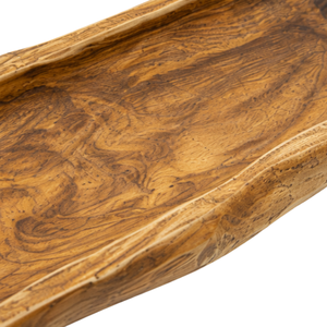 ARTERRA Bol décoratif en bois de teck fait main, durable, multifonctionnel, de forme bateau, de style moderne et écologique, de qualité supérieure, pour la maison - Product Image 4