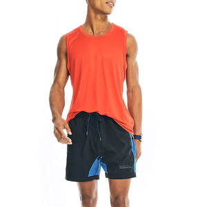 Wholesale <b>Orange</b> Men Gym Tank <b>Top</b> Breathable Mesh Running Singlet Quick Dry Fitness Training <b>Vest</b> Lightweight Muscle Shirt Gym - Product Image 4