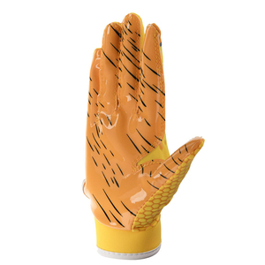 Gants de football américain personnalisés directement de l'usine, gants de receveur pour jeunes, gants de sport à sublimation avec grip, gants de receveur en promotion - Product Image 4