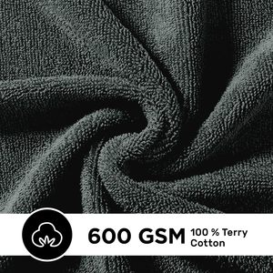 Wholesale Personalized <b>Luxury</b> Quick-Dry Compressed Knitted Soft Grey Cotton Set <b>Hand</b> Gym <b>Towels</b> for Bathroom - Product Image 5