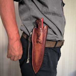 Cuchillo utilitario de punta afilada SHARP POINT TRADES, hoja de acero no ajustable, mango de madera de calidad DIY, 0.5mm de grosor, 6.7in de largo total - Product Image 6
