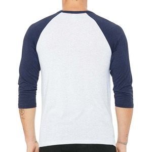 Men's Gray <b>Black</b> Raglan Sleeve <b>Long</b> Sleeve <b>T</b>-<b>Shirt</b> O-Neck Casual Oversized Regular 100% Cotton Solid Color Anti-Wrinkle 320g - Product Image 4
