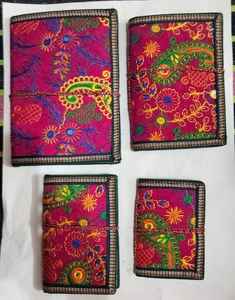 Cuadernos de Papel Hechos a Mano con Bordado de Sari, Libretas Artesanales al por Mayor, Papelería Ecológica para Regalo - Product Image 1