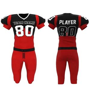 Maillot de football américain personnalisable avec nom d'équipe, respirant, anti-humidité, protection UV (UPF 50), manches courtes, unisexe - Product Image 1