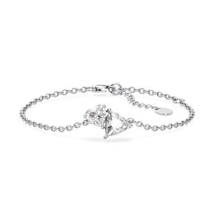 Bracelet chaîne à fermoir homard REYES, nouvelle arrivée, diamant CVD cultivé en laboratoire, certifié IGI, or blanc 14 carats, cadeau d'anniversaire pour elle - Product Image 1