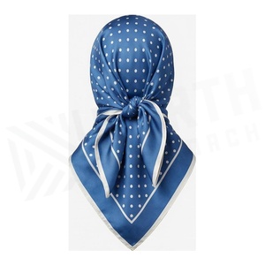Women's Square Silk Scarf Polka Dot Print Elegant Multi-Functional Fashion Accessory All Seasons - Product Image 2