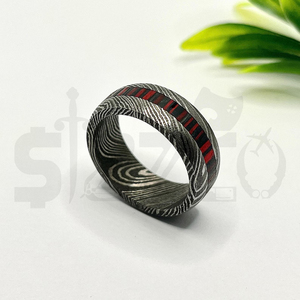 Hot Selling Handmade Wood Damascus Steel <b>Ring</b> for <b>Men</b> Women Wedding Band Fashion Party <b>Ring</b> Custom Latest Design OEM Supplier - Product Image 6