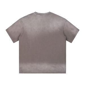 T-shirt Homme Col Rond 100% Coton Lourd 230 g/m² en Tissu Tricoté Surdimensionné, Motif Bambou Uni Personnalisable, Lavage Acide - Product Image 4