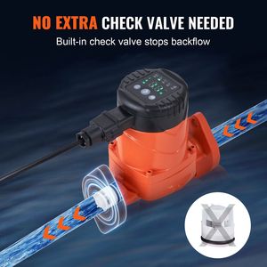 ปั๊มน้ำร้อนหมุนเวียนอัตโนมัติ 007E-2F2 110V 42W ประสิทธิภาพสูง 16 แกลลอนต่อนาที พร้อมระบบ EMC ปั๊มน้ำร้อนอัจฉริยะ - Product Image 4