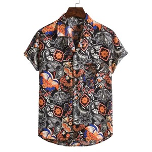 Wholesale Custom Hawaiian <b>Shirt</b> Floral Beach <b>Shirt</b> Short Sleeve <b>Button</b> Up Casual Summer Tropical <b>Shirt</b> OEM Manufacturer - Product Image 1
