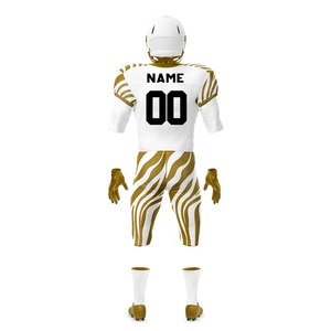 Conjunto de Uniforme de Fútbol Americano Personalizado Profesional, Uniforme de Fútbol Sublimado, Transpirable, Resistente, para Entrenamiento y Partidos de Equipo - Product Image 3