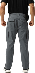 Custom Multi Pocket Canvas <b>Cargo</b> Pants Men's Outdoor Performance Workwear Utility Quick Dry <b>Stretch</b> Fabric OEM - Product Image 2