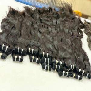 Extensiones de Cabello Humano Natural Virgen Indio de Doble Trama Liso Extremo 100g 105g - Product Image 2