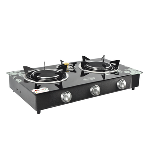 Gmax GL-703I Electric Cooktop 3-Burner Infrared Gas <b>Stove</b> with Electronic Ignition Safe for Household Use Natural Gas Compatible - Product Image 3