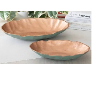 Grand bol de service en métal pour fruits et légumes, design unique, fait main, décoratif, grande capacité - Product Image 2