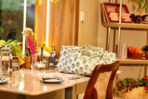 Sacs de voyage en coton doux écologiques de luxe, imprimés à la main, sacs de week-end élégants avec fermeture éclair, vente chaude - Product Image 2