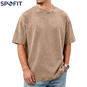 เสื้อยืดโอเวอร์ไซส์ผ้าฝ้ายแขนสั้นลายพิมพ์กราฟิกสไตล์สตรีทแวร์ทรงหลวมสำหรับเด็กผู้ชาย ปี 2026 ล้างสีแบบแอซิดวอช - Product Image 3