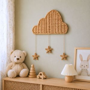 Handmade Natural Rattan Children's Toys & Nursery <b>Decor</b>, Woven Educational Toys, Kids <b>Room</b> Decorations & Toy Storage Baskets - Product Image 2