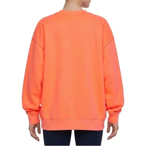 Sudadera de algodón de punto grueso para mujer, cuello redondo, diseño liso, bordado personalizable, alto GSM - Product Image 5