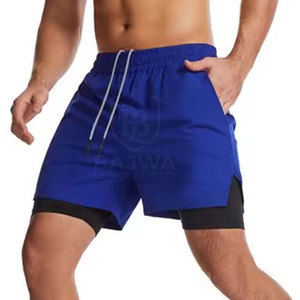 Shorts de sport respirants pour hommes, conçus pour les séances d'entraînement en salle et les activités de fitness en plein air, avec tissu doux. - Product Image 3