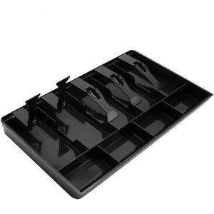 Bandeja de Inserción para Cajón de Caja Registradora POS Negra con 5 Compartimentos para Billetes y 4 para Monedas para un Almacenamiento Eficiente del Dinero - Product Image 5