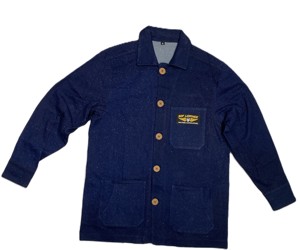 Custom made Denim jacket acid wash with spackles Blue washed coat Casual <b>jeans</b> jacket twill <b>button</b> down and collar down shirt - Product Image 3