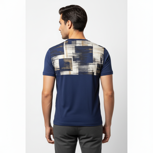 Camiseta Casual de Manga Corta para Hombre, Diseño Moderno con Estampado de Serigrafía, Algodón Jersey, Transpirable, Estilo Urbano - Product Image 2