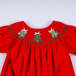 Mono de pana rojo estampado para bebés, mono infantil con botones a presión en las patas, conjunto de invierno - Product Image 5
